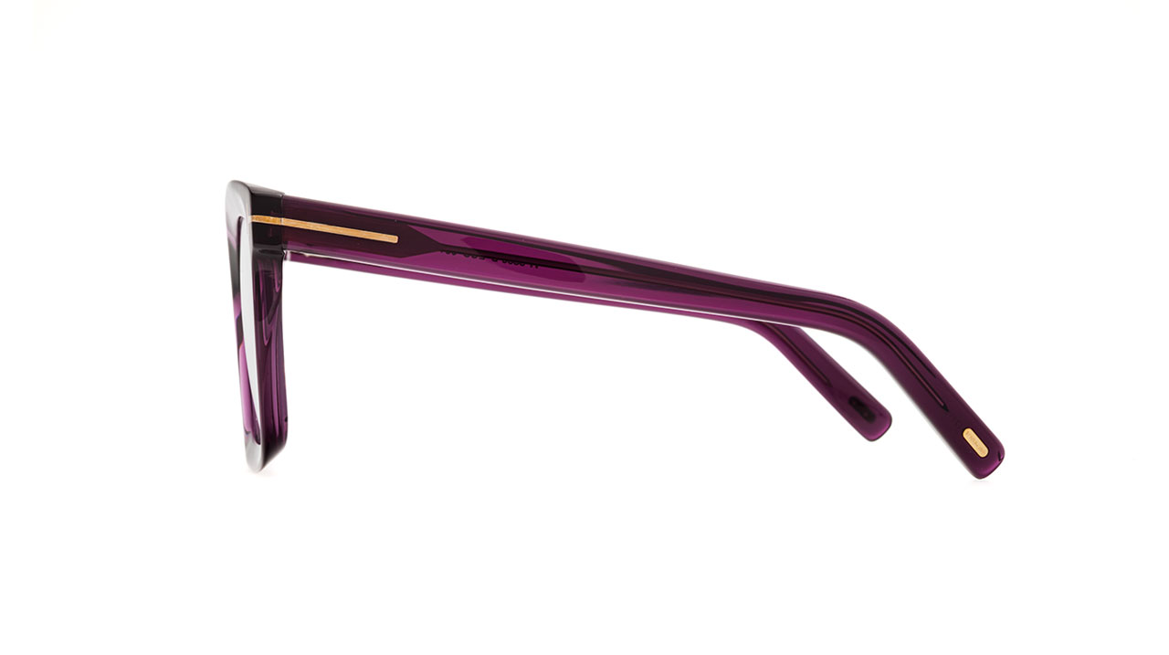 Paire de lunettes de vue Tom-ford Tf5880-b couleur mauve - Côté droit - Doyle